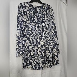 Lane Bryant, 24, Navy and Cream Floral